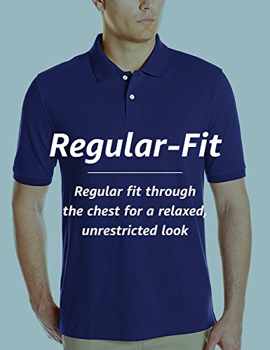 Amazon Essentials Regular-Fit Cotton Pique Polo Shirt, Morado, XL