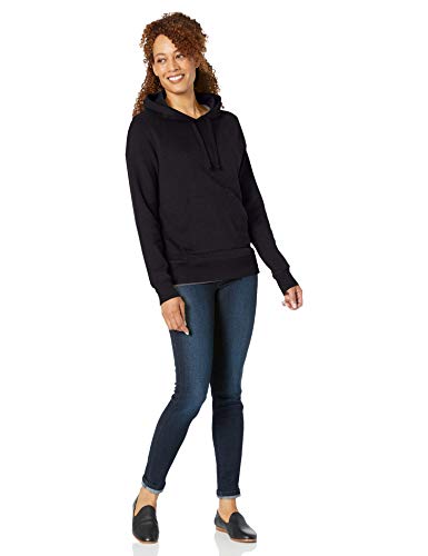 Amazon Essentials – Sudadera de tejido de rizo francés con capucha y forro polar para mujer, Negro (Black), US S (EU S - M)