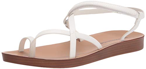 Amazon Essentials Women's Strappy Footbed Sandal Sandals, Blanco, 38 EU