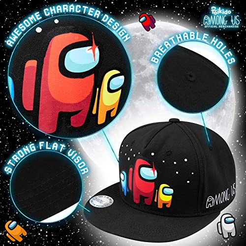 Among Us Gorra Niño Baseball Cap Gamer Visera Plana (Multicolor)