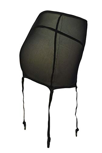 Ancaiqi Liguero para Mujer Prenda Hueco Sexy Encaje de Mujer de Alta Cintura para (XXXXL, Negro)