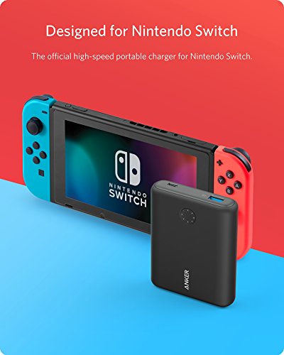 Anker Batería Externa PowerCore Ión de Litio Nintendo Switch Edition, Negro, 13400 mAh