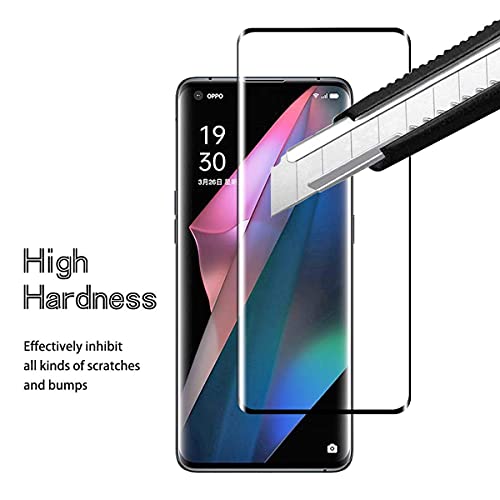 AOKUMA 3D Protector de Pantalla para OPPO Find X3 Pro, [2 Unidades] 3D Cristal Templado para OPPO Find X3 Pro Fácil Instalación, Sin Burbujas, Alta Definicion, 9H Dureza, Anti-Arañazos