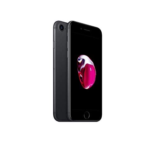 Apple iPhone 7 SIM-Free Smartphone Jet Black 128GB (Renewed)