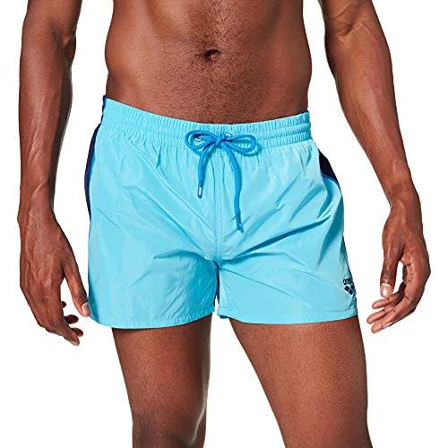 ARENA Barth X-Short Swim Trunks, Mens, Sea Blue-Navy-Pix Blue, XXL