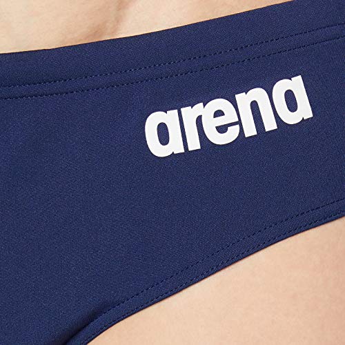 ARENA Solid Bañador Slip de Entrenamiento, Hombre, Navy-White, 105