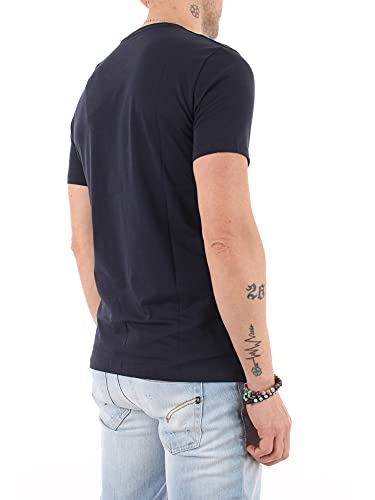 Armani Exchange Pima Small Logo Camiseta, Azul (Navy 1510), X-Large para Hombre