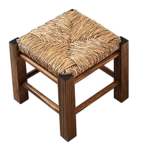 Artema - Taburete pequeño Rafia para niños o decoración de Color Surtido y de 21 x 24 x 24 cm. Asiento sin Respaldo para niños de Madera y Mimbre. Banqueta Baja para hogar