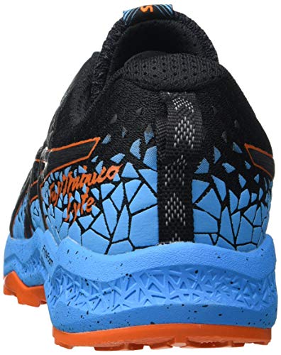 Asics Fujitrabuco Lyte, Trail Running Shoe Hombre, Black/Digital Aqua, 47 EU