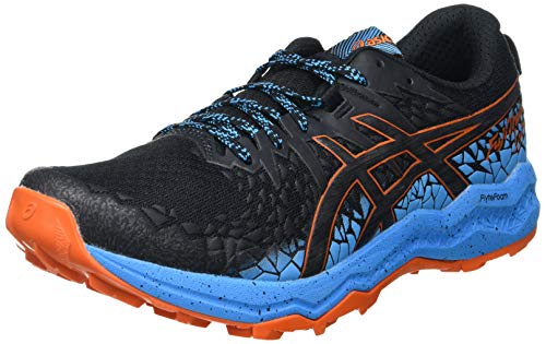 Asics Fujitrabuco Lyte, Trail Running Shoe Hombre, Black/Digital Aqua, 47 EU