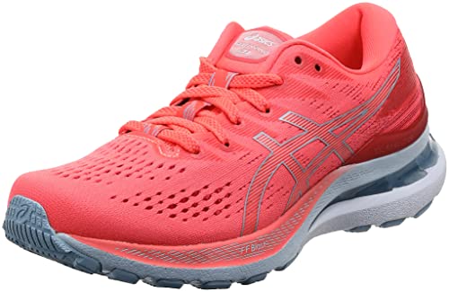 Asics Gel-Kayano 28, Running Shoe Mujer, Blazing Coral/Mist, 37.5 EU