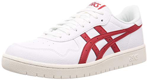 Asics Japan S, Running Shoe Unisex Adulto, Blanco/Speed Red, 43.5 EU