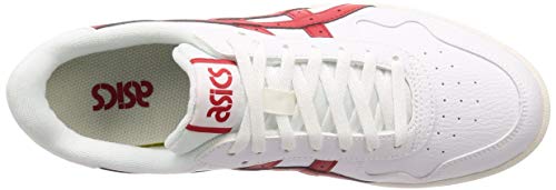 Asics Japan S, Running Shoe Unisex Adulto, Blanco/Speed Red, 43.5 EU