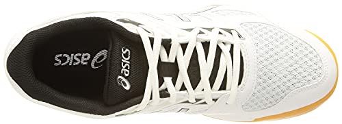 Asics Upcourt 4, Zapatillas de Netball Hombre, White/Pure Silver, 42 EU