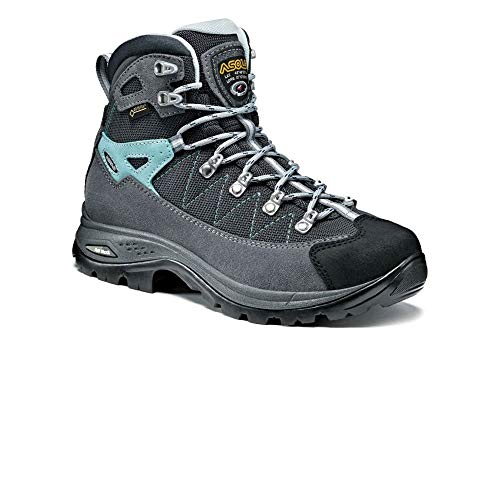 Asolo Finder GV Ml, Botas de montaña Mujer, Grigio/Gunmetal/Pool, 43.5 EU