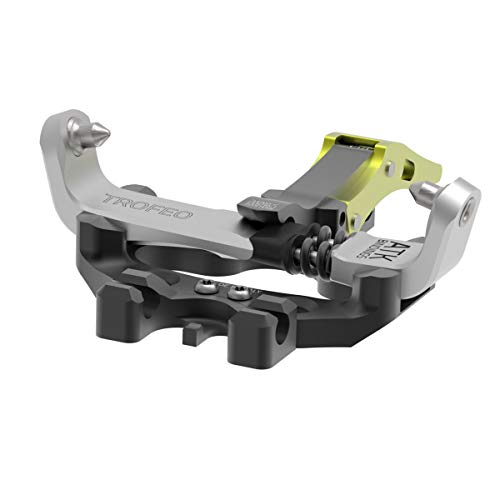 ATK Bindings Trofeo Plus (incluye placa de ajuste), fijación de touring, color negro, blanco y amarillo.