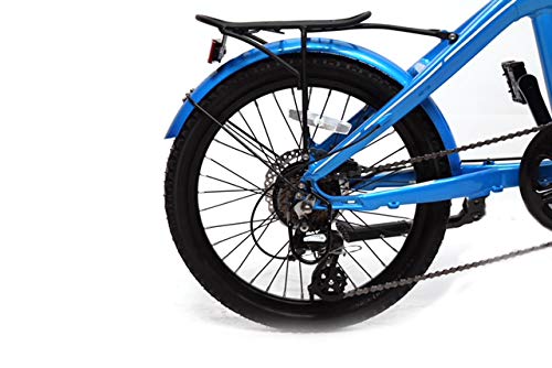 Aurotek Sintra Bicicleta Eléctrica (e-bike) Plegable/foldable de 20", Adultos Unisex, Ocean Blue