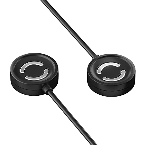 AWADUO Base de carga compatible con Suunto 9 Peak Fuente de alimentación magnética portátil con cable de carga USB (negro, 1 m)