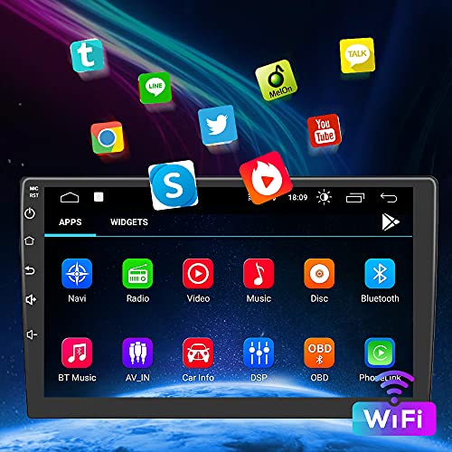 AWESAFE [Android 10.0 2GB+32GB] Radio Coche para Seat Leon MK2 2005-2012, Autoradio de 9 Pulgadas con Pantalla Táctil,con WiFi/GPS/Bluetooth/DSP/RDS/USB/FM AM/RCA,Apoyo Mandos del Volante,Aparcamiento