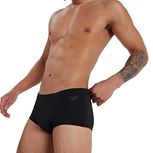 Bañador de tipo slip ECO Endurance+ 17 cm corte en V Speedo de hombre, negro, 34 (ES 85 CM)