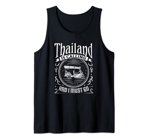 Bangkok Tailandia Llamando Debo Ir - Amante de los viajes en taxi tailandés Camiseta sin Mangas