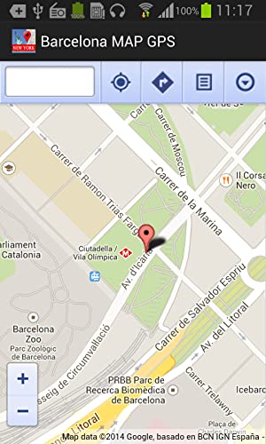 Barcelona Mapa y GPS