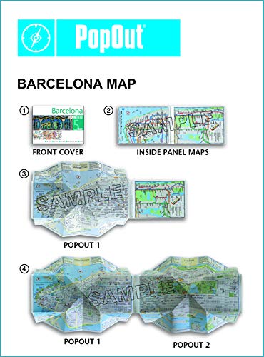 Barcelona PopOut Map (PopOut Maps)