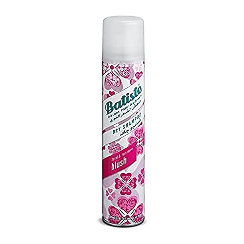 Batiste Champú Seco Blush, Sin Sulfatos, Vegano y Ecofriendly, para Cabello con Aroma a Madera de Sándalo, Lirio, Fresas Naranja y Peonias, Aromatic, 200Ml