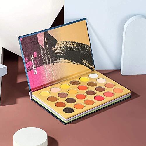 Beauty Glazed Paleta de sombras de ojos de 72 colores Alta pigmentación Impermeable Fácil mezcla Brillo Sombra de ojos mate Paleta de maquillaje todo en uno Nude