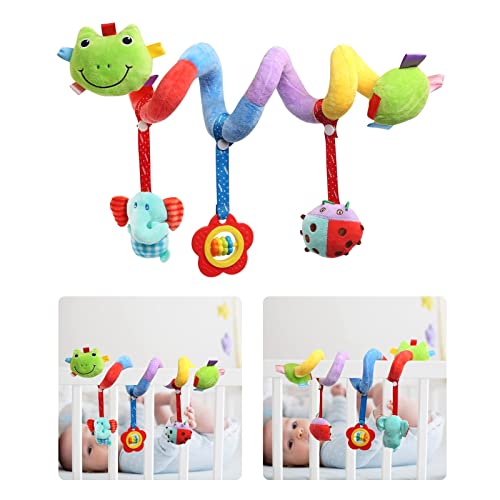 BelleStyle Juguetes Colgantes para Bebé, Cochecito de Bebé Juguetes de Cuna, Juguetes para Colgar, Juguetes de Cochecitos de Bebé en Espiral, Colgando Sonajeros Juguetes de Peluche