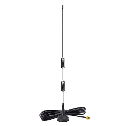 Bingfu VHF UHF de Doble Banda 136-174MHz 400-470MHz Radioaficionado Base Magnética Antena Macho SMA Compatible con YAESU VERTAX VX-3R VX-5R VX-6R VX-7R BaoFeng UV-3R Radio Bidireccional Walkie Talkie