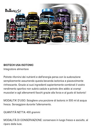 BioTech IsoTonic Resistencia y Energía, Sabor Naranja y Mango - 40 gr