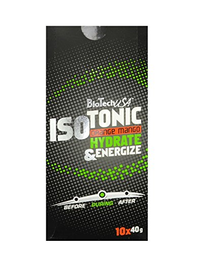 BioTech IsoTonic Resistencia y Energía, Sabor Naranja y Mango - 40 gr