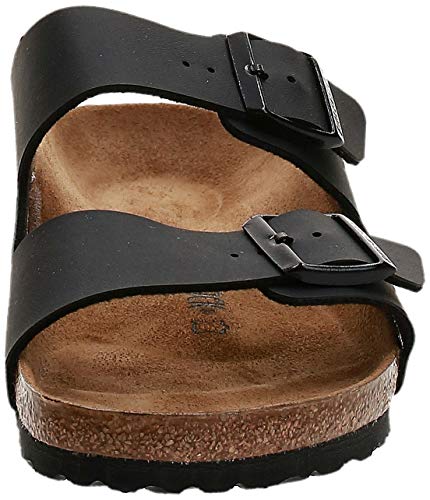 Birkenstock 51793 - Sandalias con hebilla unisex, Negro, 43 (estrecho)