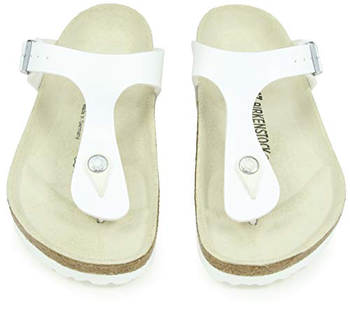 Birkenstock Schuhe Gizeh Birko-Flor Normal White (043731) 37 Weiss