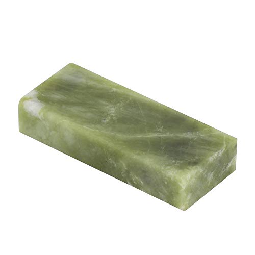 【𝐁𝐥𝐚𝐜𝐤 𝐅𝐫𝐢𝐝𝐚𝒚】 Piedra de afilar, Piedra de afilar de Cuchillos de Piedra de afilar afilador de Cuchillos de Cocina Antideslizante Herramientas de Pulido de Pulido(Green Jade 10000 Mesh)