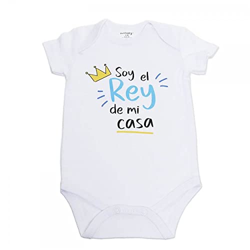 Body BEBÉ Soy EL Rey Manga Corta DE 3-9 Meses - 3-6 Meses