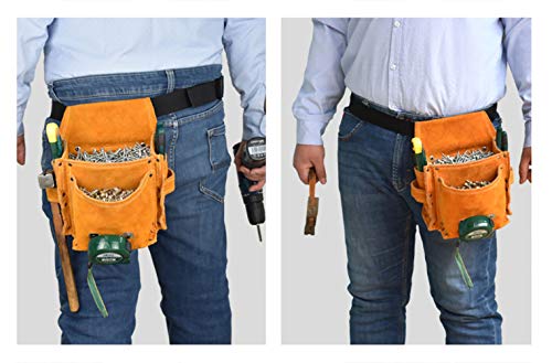 Bolsa herramientas Organizadores cuero pouch tool bag carpintero