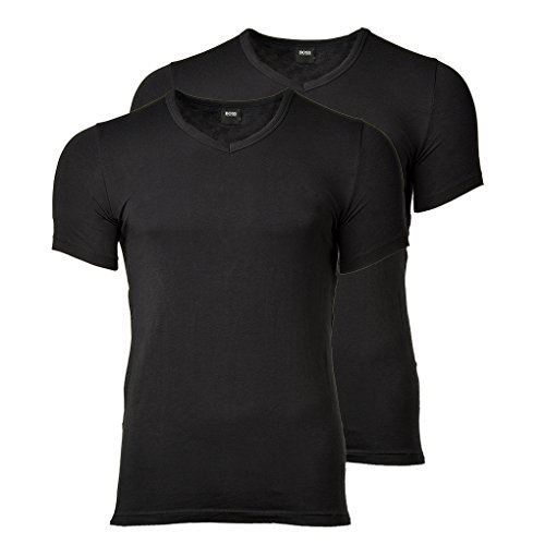 BOSS 2P Slim-Fit Underwear T-Shirts Camiseta, Negro (Black 001), XL (Pack de 2) para Hombre