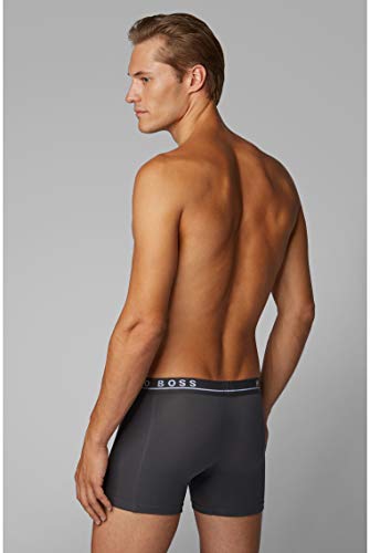 BOSS 3Pack Stretch-Cotton Trunks Bóxer, Azul (Open Blue 487), M (Pack de 3) para Hombre