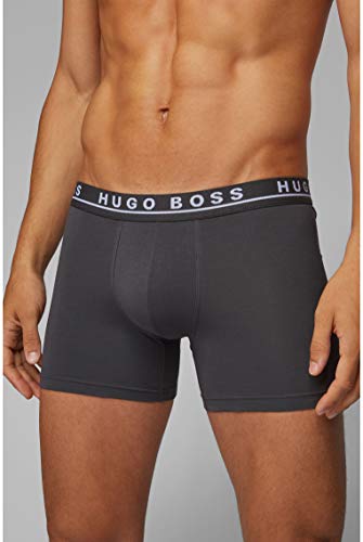 BOSS 3Pack Stretch-Cotton Trunks Bóxer, Azul (Open Blue 487), M (Pack de 3) para Hombre