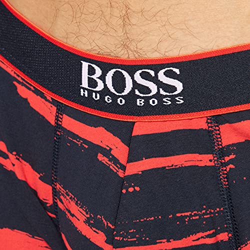 BOSS Trunk 24 Print Calzoncillos Tipo bóxer para Hombre, Bright Orange821, M