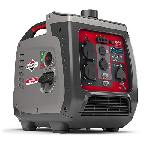 Briggs & Stratton Generador Portátil Inverter PowerSmart Series P2400, 2400 Watt/1800 Watt es Potencia Limpia, Ultra silencioso y Ligero, W