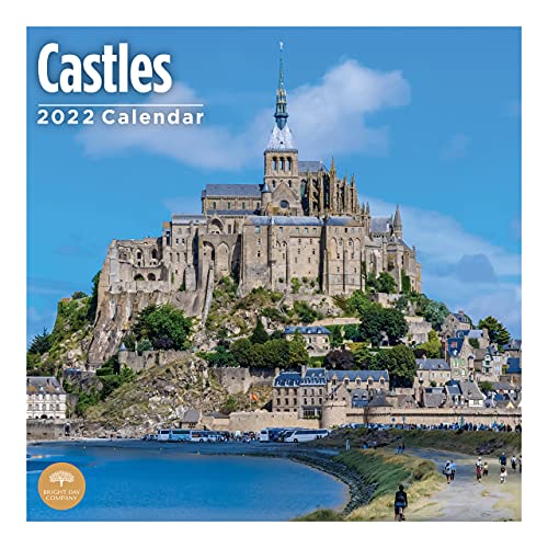 Bright Day - Calendario de pared para castillos de 2022, 30 x 30 cm, hermosos destinos de arquitecto