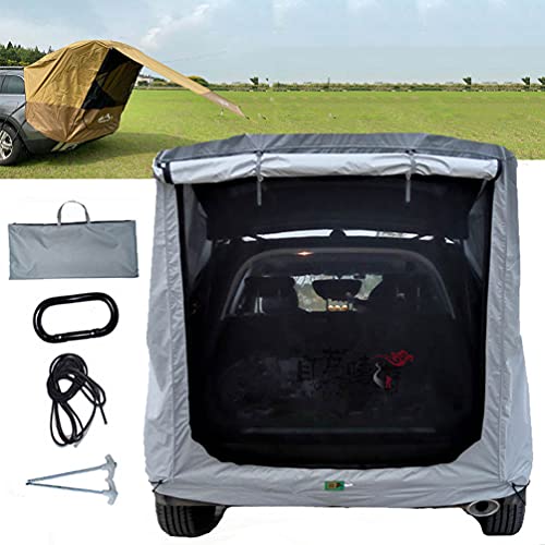 BrightFootBook SUV - Tienda Avance para Furgonetas de Camping, Carpa De Maletero para Coche, Autoconducción, Camping, Parasol Y Resistente a La Lluvia, Tienda De Campaña De Viaje,Silver-S