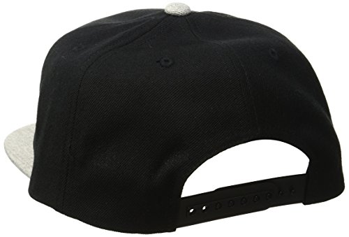 BRIXTON Wood Burn Snapback – Gorra para Hombre, Hombre, Woodburn Snapback, Black/Light Heather Grey, Talla única