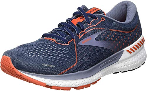 Brooks Adrenaline GTS 21, Zapatillas para Correr Hombre, Azul Rojo, 44 EU