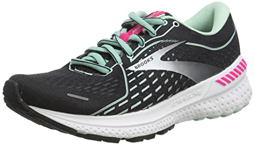 Brooks Adrenaline GTS 21, Zapatillas para Correr Mujer, Negro Rosa, 35.5 EU