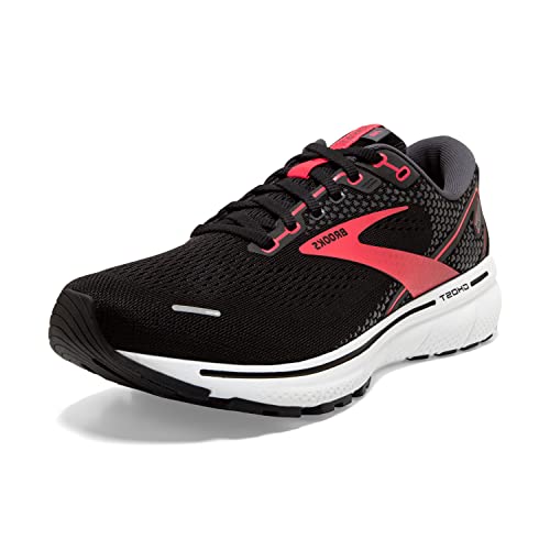 Brooks Ghost 14, Zapatillas para Correr Mujer, Black Coral White, 38.5 EU