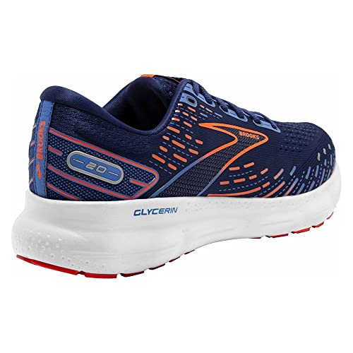 Brooks Glycerin 20, Zapatillas para Correr Hombre, Blue Depths/Palace Blue/Orange, 41 EU